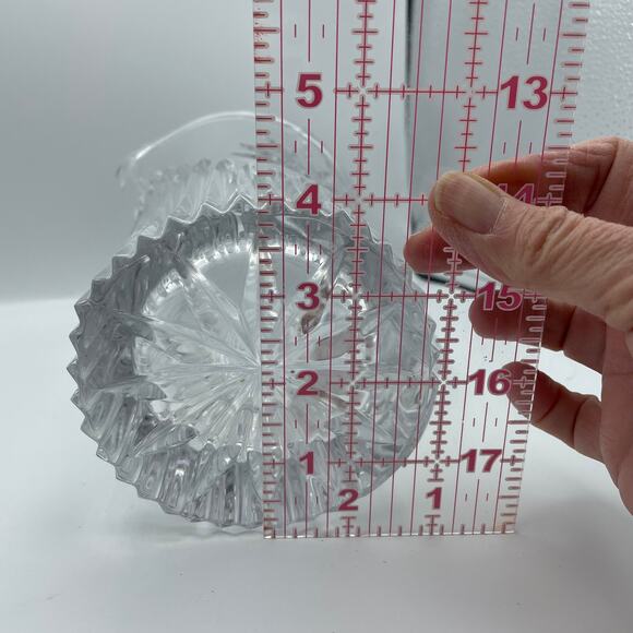 Gorham Crystal King Arthur Discontinued Pattern 7 1/2 Inch Water Pitcher - Picture 6 of 12